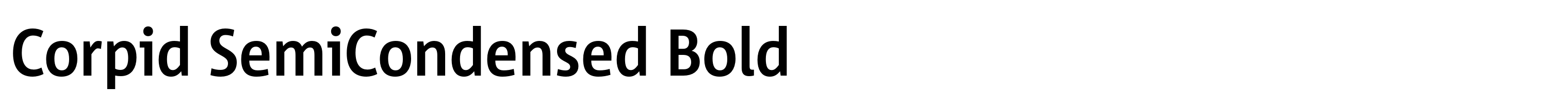 Corpid SemiCondensed Bold